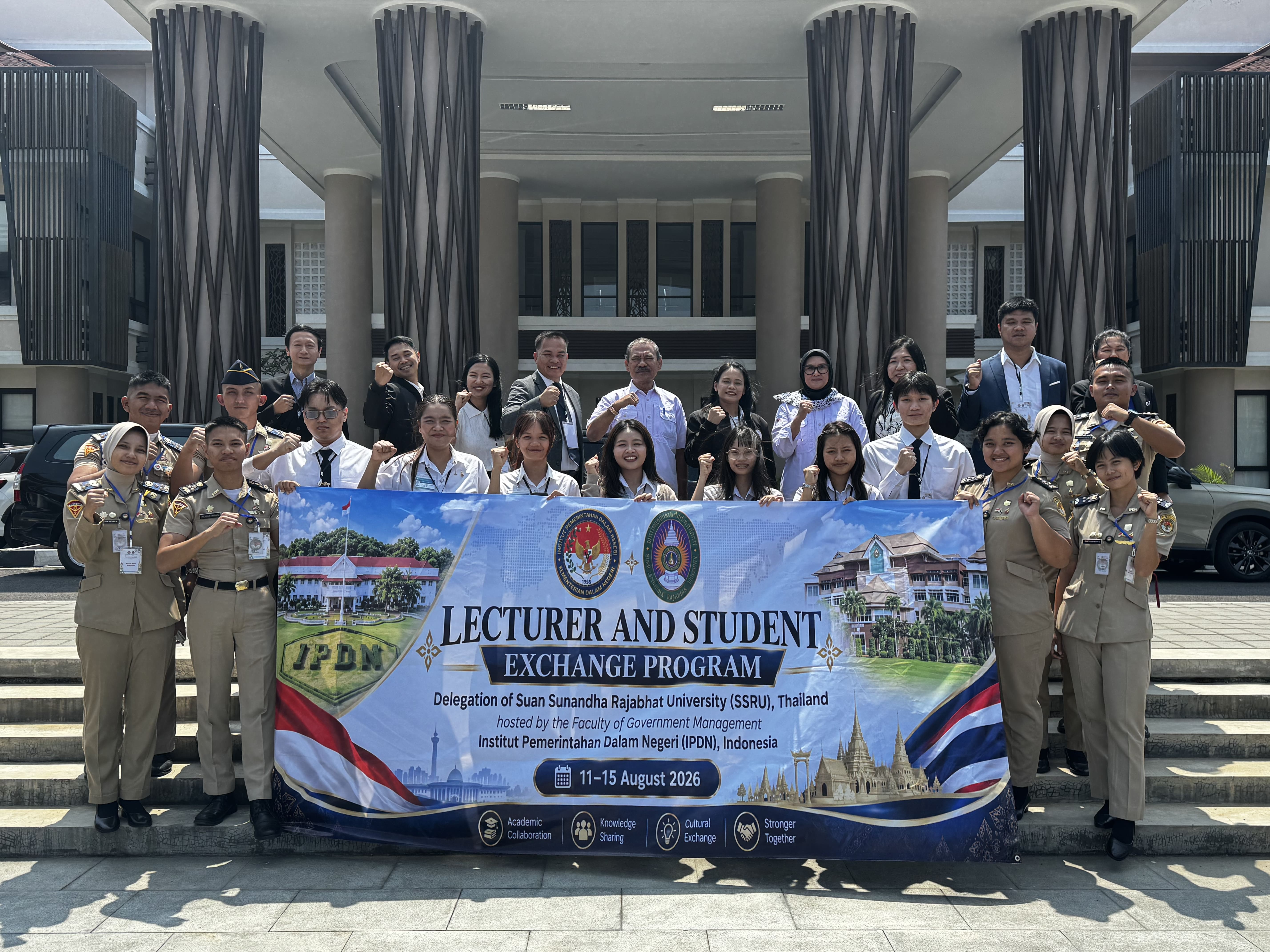 Fakultas Manajemen Pemerintahan IPDN Perkuat Kerja Sama Internasional Melalui Lecturer and Student Exchange bersama Suan Sunandha Rajabhat University Thailand